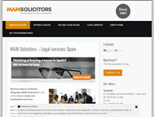 Tablet Screenshot of mamsolicitors.com